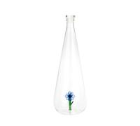 Balvi Bouteille Botanical Anemone Couleur Bleu Fabriquée à la Main en Borosilicate Verre 1 L