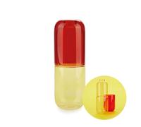 Balvi Bouteille & Verre Water Pill Couleur Jaune/Rouge Une Pilule pour Calmer la Soif Verre 550ml