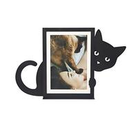Balvi Cadre Hidden Cat Couleur Noir en Forme de Chat pour Les Amateurs d'animaux Métal 10x15 cm