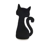 Balvi Cale-Porte Meow! Couleur Noir Cale-Porte en Forme de Chat Polyester 28 cm
