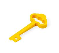 Balvi Cale-Porte & protège poignée My Castle Couleur Jaune en Forme de clé Double Fonction Silicone