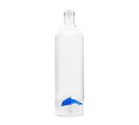 Balvi - Carafe à Eau Atlantis Dolphin. Il y a Un Dauphin en Verre coloré à l'intérieur. avec Un Bouch