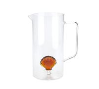 Balvi Carafe Atlantis Shell Couleur Ambre Fabriqué à la Main en Borosilicate Verre 1,3L