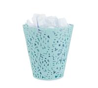 Balvi Corbeille à Papier Letters Couleur Turquoise Corbeille au Design Original Plastique