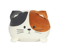 Balvi Coussin Kitty Calico Couleur Blanc, Marron et Noir Une Nounours Super Douce et Moelleuse Polyes