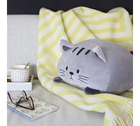 Balvi Coussin Kitty Couleur Gris Très Doux et Mou Polyester