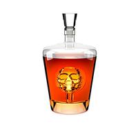 Balvi - décanteur à Whisky Poison. Bouteille à Liqueur d'1 Litre. Contient Une tête de Mort à l'intér
