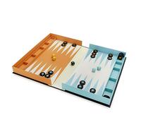 Balvi Jeu de Backgammon Greatest Hits Couleur Bleu Orange Le Jeu Backgammon en Version Musicale Bois/