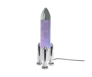 Balvi Lampe Rocket Couleur argenté Design Amusant et déco Câble USB 5V 1A Plastique