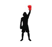 Balvi Marque-page Boxing Couleur noir/rouge Le gant de boxe dépasse du livre Plastique