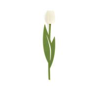 Balvi Marque-page Tulip Couleur blanc Marque-page en forme de tulipe, fin et flexible Nylon/plastique