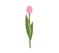 Balvi Marque-Page Tulip Couleur Rose Marque-Page en Forme de Tulipe, Fin et Flexible Nylon/Plastique