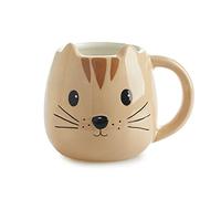 Balvi Mug Kitty Couleur Orange Tasse en Forme de tête de Chat Capacité de 400 ML Passe au Lave-vaisse