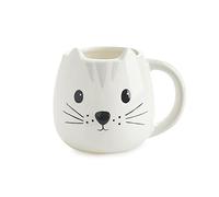 Balvi Mug Kitty Coupe en Forme de tête de Chat capacité 400ml Lave-Vaisselle et Micro-Ondes Céramique