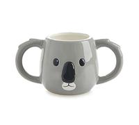 Balvi Mug Koala Couleur Gris Tasse en Forme de tête de Koala Capacité de 400 ML Passe au Lave-vaissel