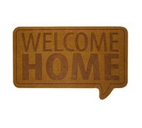 Balvi Paillasson Welcome Home Couleur Marron Paillasson avec Un Message de Bienvenue Polyester/Plastique PVC 41 x 70 cm BA26781