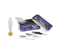 Balvi Pics apéritif Conserverie Anchois Design rétro d'anchois en conserve Étain/inox