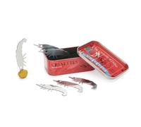 Balvi Pics apéritif Conserverie Crevettes Design rétro de crevettes en conserve Étain/inox