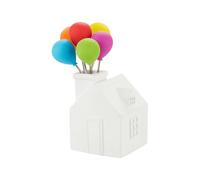 Balvi Pics apéritif House Balloon Couleur Blanc Pics en Acier pour Desserts et apéritifs en Forme de