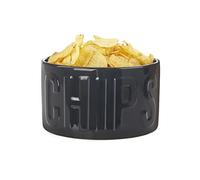 Balvi Plateau apéritif Chips Couleur Le Noir Un Bol Original et élégant 1L Céramique 8,5x15x15 cm