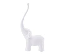 Balvi - Porte-Bague Elephant en Forme d'éléphant Blanc. Decoratif. Finition Brillante et Durable.