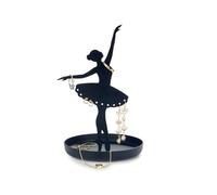 Balvi Porte-bagues Ballerina Couleur noir Porte-bijoux silhouette ballerine Métal