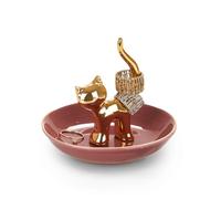 Balvi Porte-bagues Gatto Couleur doré Embellissez Votre Chambre avec ce Joli Porte-bagues Chat fabriq