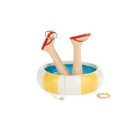 Balvi Porte-bagues Happy Legs Summer Porte-Bijoux en Forme de Jambes avec Tongs Céramique