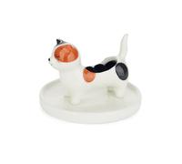 Balvi Porte-bagues Kitty Calico Porte-bagues en forme de chat Céramique