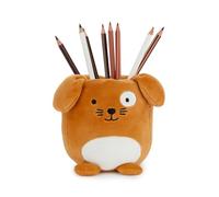 Balvi Pot à crayons Fluffy Woof Couleur marron Chien En peluche douce Plastique/polyester