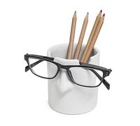 Balvi Pot à Crayons & Repose Lunettes Mr Tidy Couleur Blanc Gardez Vos Lunettes rangées dans Votre ma