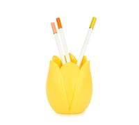 Balvi Pot à crayons Tulip Couleur jaune Design original en forme de tulipe Plastique