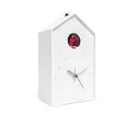 Balvi Réveil Cucu Couleur Blanc Horloge à Poser ou à accrocher Piles: 1xAA + 2XC (Non incluses) Plastique ABS 26802 Multicolore Taille Unique