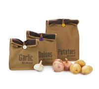 Balvi Sac pour légumes Super Fresh Couleur brun 3 sacs Sac pour légumes de type rustique, parfait pou