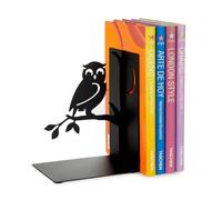 Balvi - Serre-livres en métal noir Animaux Oiseau Noir