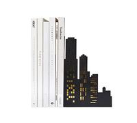 Balvi Serre-Livres City Lights Couleur Noir S´éclaire dans l'obscurité Métal