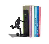 Balvi Serre-Livres Goal Kick Couleur Noir Stand pour Les Livres de bibliothèques avec Joueur de footb