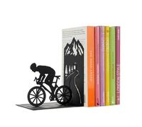 Balvi Serre-Livres Le Tour Couleur Noir Un Cycliste sur Une Montagne Métal