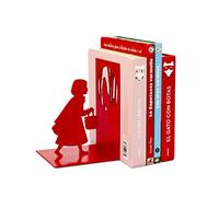 Balvi Serre-livres Little Red - Inspiré par l'histoire du Petit Chaperon Rouge et du Loup - Rouge