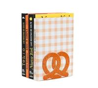 Balvi Serre-Livres Pretzel Couleur Brun Design Original en Forme de Bretzel Métal