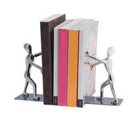 Balvi Serre-Livres Shadow Couleur : chromé Ensemble de 2 Serre-Livres Zinc