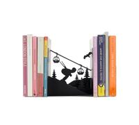 Balvi Serre-Livres Ski Rum Couleur Noir Base antidérapante pour Une Meilleure stabilité Métal