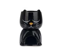 Balvi Service à Fondue Wake Cat Couleur Noir Thermosensible, Le Chat ouvre Les Yeux lorsqu'il se réch
