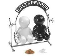 Balvi - Set de 2 moulins sel et poivre en métal et céramique Multicolore