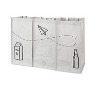 Balvi Set Sacs Recyclage Tidy Trash Couleur Gris Fabriqué en Plastique recyclé Set de 3 unités (43x22