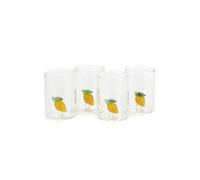 Balvi Set shooters Lemon Couleur jaune Faits à la main en borosilicate Verre 4x50 ml
