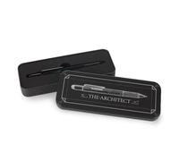 Balvi Stylo multifonction The Architect Couleur noir Stylo, règle, tournevis, niveau et stylet Alumin