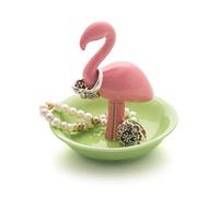 Balvi - Support à bagues Flamingo en Forme de Flamant Rose. Petit Porte-Bijoux. Fabriqué en Porcelaine. BA26638 Multicolore