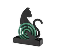Balvi Support Spirale Anti-Moustique Feline Couleur Noir Inclut la Base pour récupérer Les Cendres Mé
