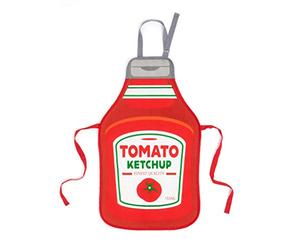 Balvi Tablier Tomato avec Tour du Cou réglable en Forme de Bouteille de Ketchup Polyester/Coton 88cm
